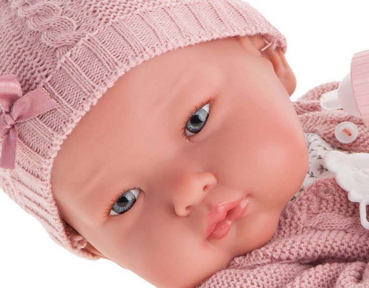 Кукла-реборн Эмилия в розовом, 52 см  