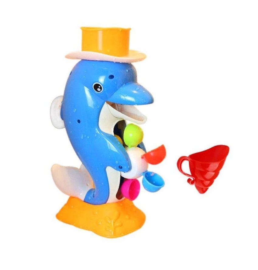 Игрушка для ванной - Мельница-горка - Дельфин с формочкой  
