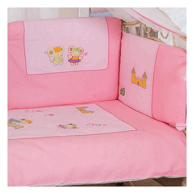 Комплект постельного белья Juliet лонг, 6 предметов, розовый  