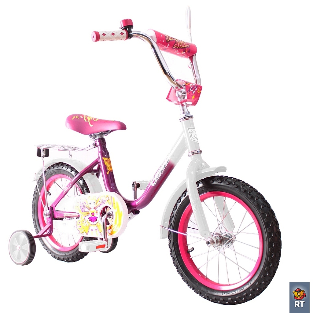 Двухколесный велосипед Camilla, диаметр колес 16 дюймов, розовый  