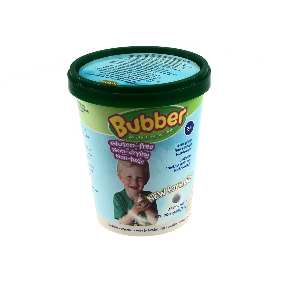 Масса для лепки "Bubber" белый цвет