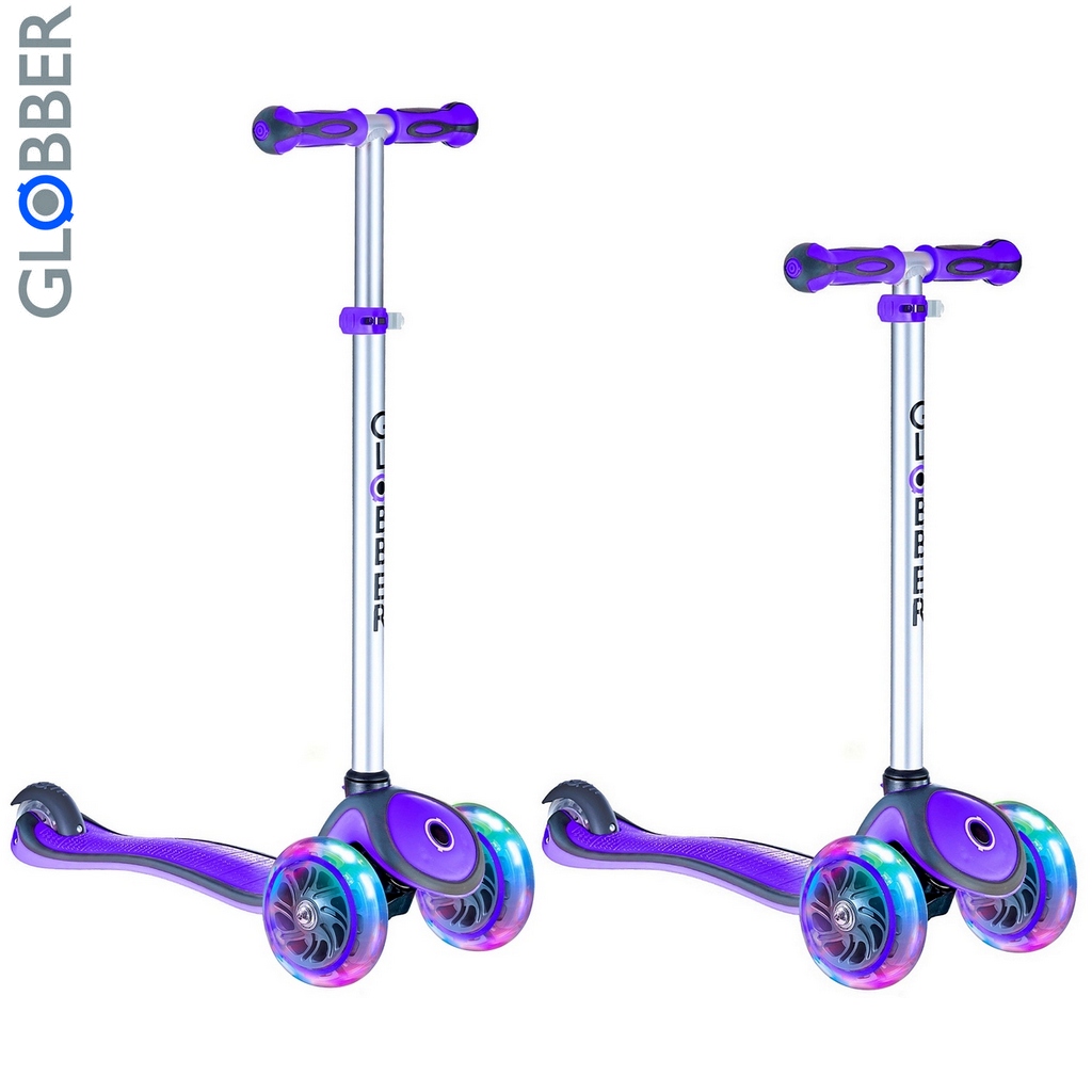 Самокат 442-103 Globber Primo Plus с 3 светящимися колесами Purple Самокат 442-103 Globber Primo Plus с 3 светящимися колесами PurpleТрехколесные самокаты<br>Самокат 442-103 Globber Primo Plus с 3 светящимися колесами Purple<br>