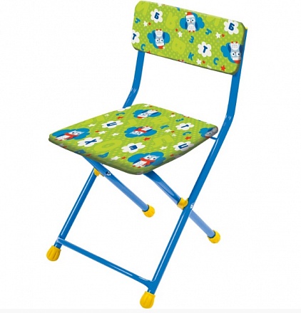 Детский складной стульчик - Совята на зеленом 