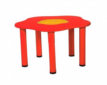 Детский столик - Сэнди с системой хранения мелочей, цвет красный 