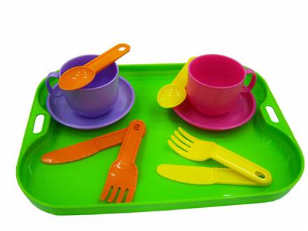 Игровой набор – детская посуда на две персоны,  Минутка 