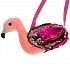 Мягкая сумочка в виде фламинго из пайеток 16 х 18 см  - миниатюра №6