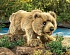 Мягкая игрушка на руку - Медведь Гризли, 38 см.  - миниатюра №1