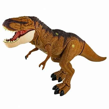Игрушка интерактивная - Динозавр с инфракрасным пультом, сенсоры на теле, свет и звук 