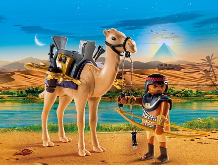 Игровой набор из серии Римляне и Египтяне: Египетский воин с верблюдом 