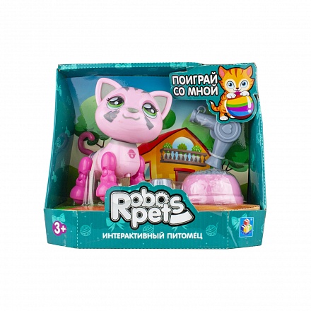 Интерактивная игрушка - Милашка котенок, розовый, звук 