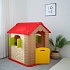 Детский игровой комплекс для дома и улицы: игровой домик, бизиборд, Red-Brown  - миниатюра №12