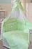 Постельное белье Сабина, 3 предмета, зеленое  - миниатюра №1