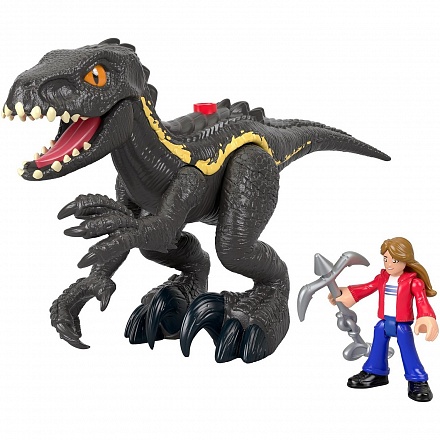 Динозавр Индораптор и Мейзи Локвуд Jurassic World Imaginext 