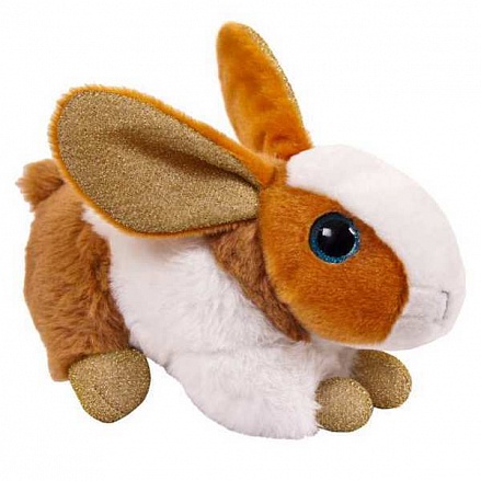 Игрушка мягкая Кролик коричневый, 15 см 
