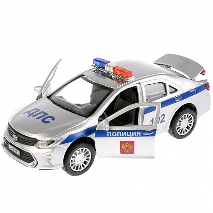 Инерционная машинка – Toyota Camry Полиция. Металл, 12 см, свет и звук 