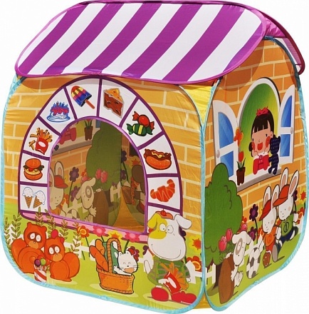 Игровой домик - Детский магазин + 100 шариков CBH-32 желтый 
