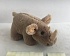 Мягкая игрушка - В дикой природе. Носорог коричневый, 18 см  - миниатюра №1