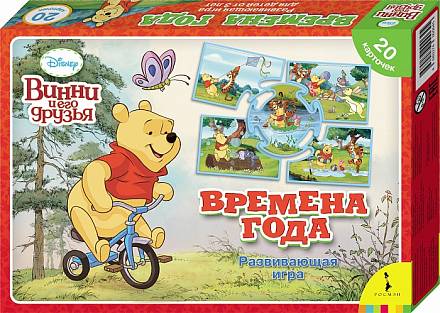 Развивающая игра для детей Disney. Винни. Времена года. Большой Формат