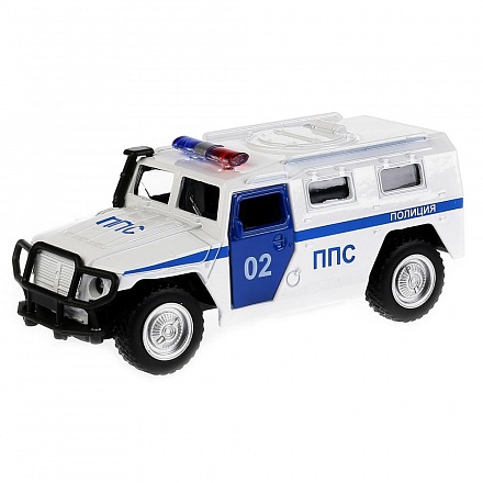 Машина металлическая инерционная Газ Тигр Полиция 