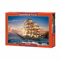Пазл Castorland 1500 деталей, Парусник на закате (Castorland, B-151431) Пазл Castorland 1500 деталей, Парусник на закате (Castorland, B-151431)