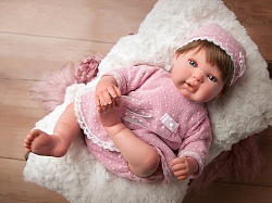 Кукла-младенец ReBorns – Carolina в розовой одежде, 45 см (Arias, 98038) - миниатюра