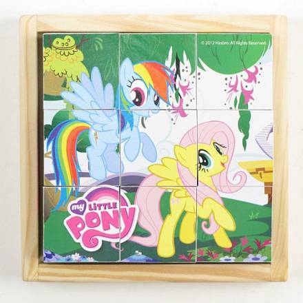 Деревянные кубики «My Little Pony» 9 шт. 
