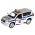Машина металлическая свет-звук Toyota Prado Полиция, 12 см., открываются двери, инерционная  - миниатюра №1