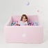 Детский сухой бассейн Romana Airpool Box, розовый + 200 шаров  - миниатюра №1