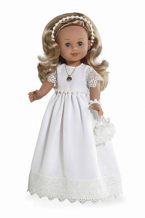 Виниловая кукла Elegance в платье с аксессуарами, 42 см 