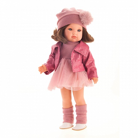 Кукла Дженни в розовом 45 см виниловая 