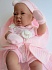 Кукла - младенец девочка Тони, в розовом, 42 см.  - миниатюра №4