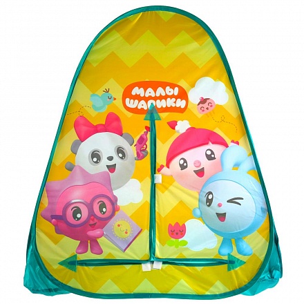 Палатка детская игровая – Малышарики, 81 х 90 х 81 см, в сумке 