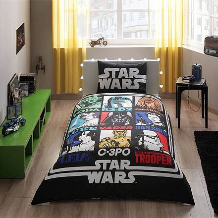 Комплект постельного белья Ranforce - Star Wars, 1,5 спальный 