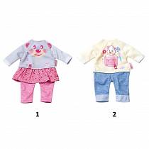 Одежда для дома куклам из серии Baby born размером 32 см., 2 вида, с вешалкой (Zapf Creation, 823-149) Одежда для дома куклам из серии Baby born размером 32 см., 2 вида, с вешалкой (Zapf Creation, 823-149)