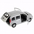 Машина металлическая Renault Kangoo 12 см., открываются двери, инерционная, серебристая  - миниатюра №3