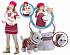 Игровой набор с плюшевой собачкой Зимний стиль в сумочке с заклёпками  - миниатюра №1
