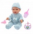 Куколка Baby Doll в голубом комбинезончике и шапочке, 28 см  - миниатюра №1
