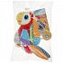 Текстильная игрушка-подвеска Попугай с порезывателем  - миниатюра №2