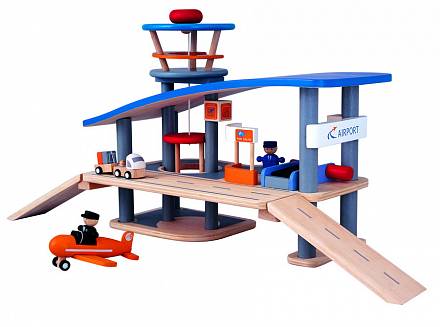Игровой набор – Аэропорт, из дерева 