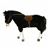 Мягкая игрушка - Лошадь карликовая черная в натуральную величину, 70 см  - миниатюра №2