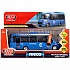Модель Автобус Iveco Daily свет-звук 15 см двери открываются синий металлическая инерционная  - миниатюра №5