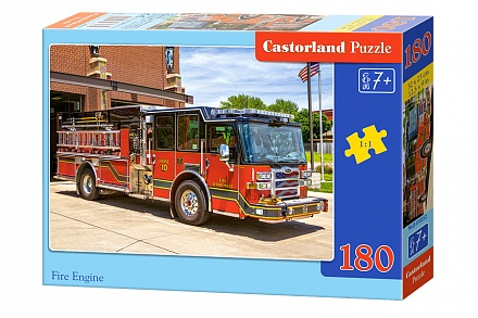 Пазлы Castorland - Пожарная машина, 180 элементов 