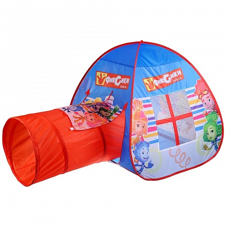 Детская игровая палатка из серии Фиксики с тоннелем в сумке 