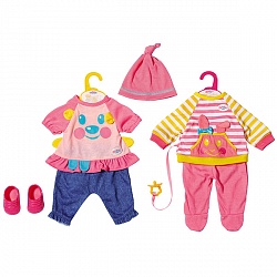 Одежда для куклы BABY born Little – Милый костюмчик в стиле Casual, 2 вида, 36 см (Zapf Creation, 827-376) (ассортимент) - миниатюра