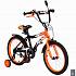 Двухколесный велосипед Lider shark, диаметр колес 18 дюймов, оранжевый/черный   - миниатюра №1