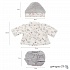 Комплект одежды для кукол 33 см белая кофта шапка штанишки  - миниатюра №2