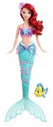 Disney Princess - кукла Ариэль с фонтанчиком и рыбкой Флаундером (Mattel, X9396) Disney Princess - кукла Ариэль с фонтанчиком и рыбкой Флаундером (Mattel, X9396)