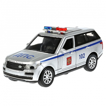 Инерционная металлическая машина Range Rover Vogue – Полиция, 12 см, свет-звук 
