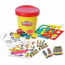 Набор из серии Play doh - Необычное ведерко, с пастой для лепки, маркерами, наклейками, восковыми мелками и трафаретами (D`arpeje Toys`n`fun, CPDO051) Набор из серии Play doh - Необычное ведерко, с пастой для лепки, маркерами, наклейками, восковыми мелками и трафаретами (D`arpeje Toys`n`fun, CPDO051)