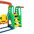 Детский игровой комплекс для дома и улицы: детская горка, баскетбольное кольцо с мячом, подвесные качели  - миниатюра №8